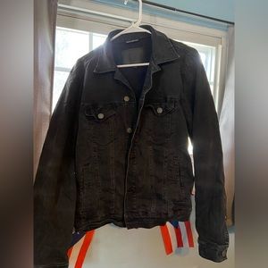American Eagle Outfitters Black Jean Jacket (Medium)